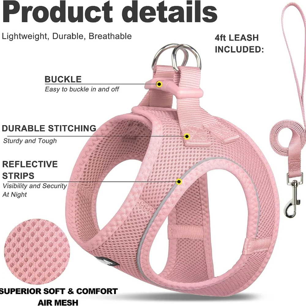 Fida Cat Harness and Leash Set for Walking Kitten and Puppy, Escape Proof Kitten